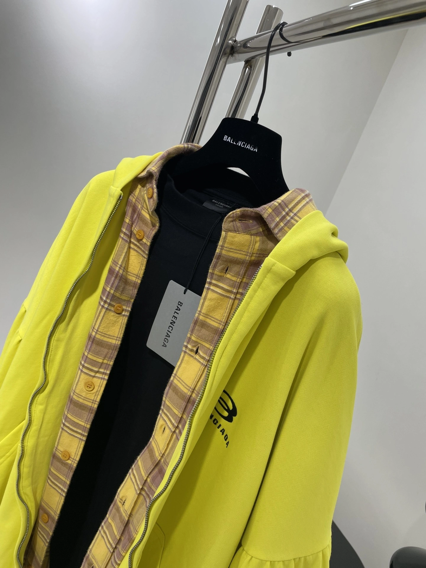 wg.luxury- 218593i16 UNITY SPORTS ICON LAYERED HOODIE oversized item:D-F245K0311